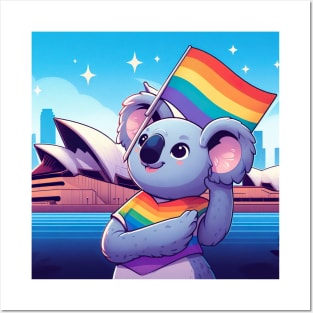 Gay Pride Koala Bear (Sydney, Australia) Posters and Art